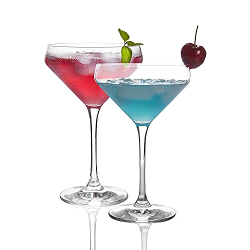 JEKOSEN Crystal Martini Cocktail Glasses 11 Ounce Set of 4 With Premium Gift Box Premium Strong Lead-Free Clear - My Kitchen Products