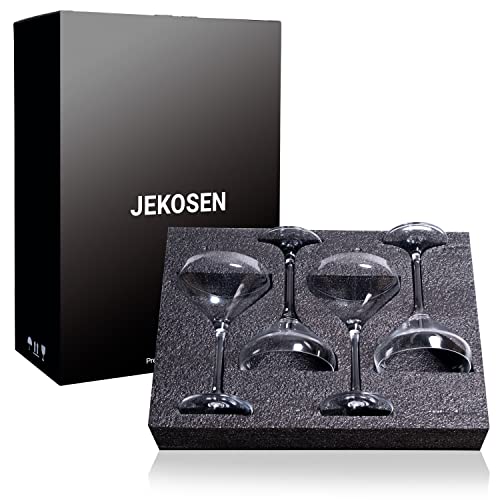 JEKOSEN Crystal Martini Cocktail Glasses 11 Ounce Set of 4 With Premium Gift Box Premium Strong Lead-Free Clear - My Kitchen Products