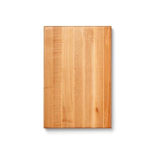 John Boos R-Board Series Rectangular Wooden Maple Cutting Board 18”x12” – 1.5” Thick, 10-lb Reversible Butcher Block with Edge-Grain & Finger Grips – Made in the USA - My Kitchen Products