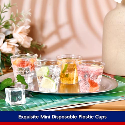 JOLLY CHEF 1000 Plastic Shot Glasses-1.5 oz Disposable Cups-1.5 Ounce Plastic Shot Cups for Weddings Halloween, Thanksgiving, Christmas Party - My Kitchen Products