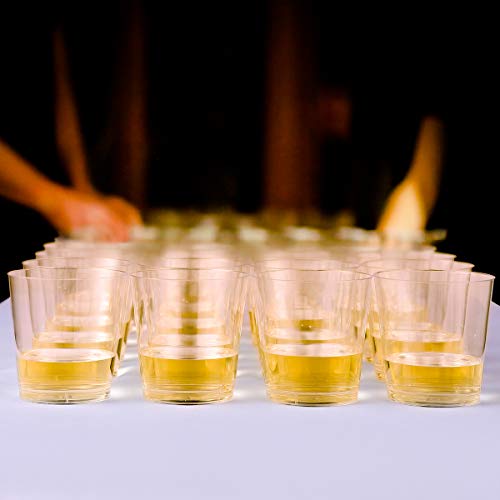 JOLLY CHEF 500 Pack Plastic Shot Glasses 1 oz Disposable Cups 1 Ounce Tasting Cups Party Cups Perfect for Thankgiving Halloween Christmas Parties - My Kitchen Products