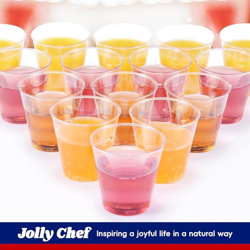 JOLLY CHEF 500 Shot Glasses 2 oz Disposable Cups 2 Ounce Plastic Shot Cups Ideal for Halloween, Thanksgiving, Christmas Party - My Kitchen Products