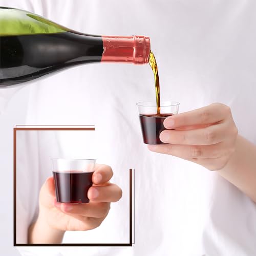 JOLLY CHEF 500 Shot Glasses 2 oz Disposable Cups 2 Ounce Plastic Shot Cups Ideal for Halloween, Thanksgiving, Christmas Party - My Kitchen Products