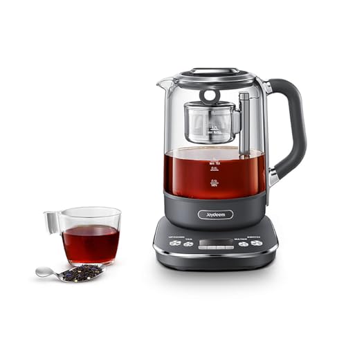 Joydeem Hot Tea Maker, Glass Electric Kettle with Auto Lift Tea Infuser and Temperature Control, 1.7L, JD-ZC6088G - My Kitchen Products