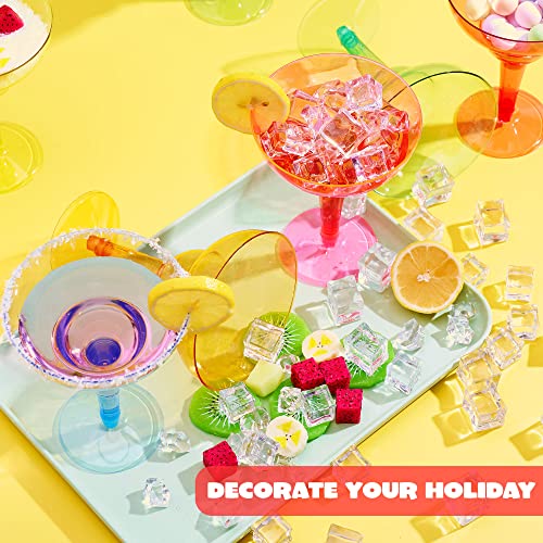 JOYIN 36 Packs Plastic Margarita Glasses Cups 12 oz Disposable Cinco De Mayo Fiesta Party Decoration for Fun Taco Party Supplies, Neon Cocktail Cups, Mexican Theme for Carnivals - My Kitchen Products