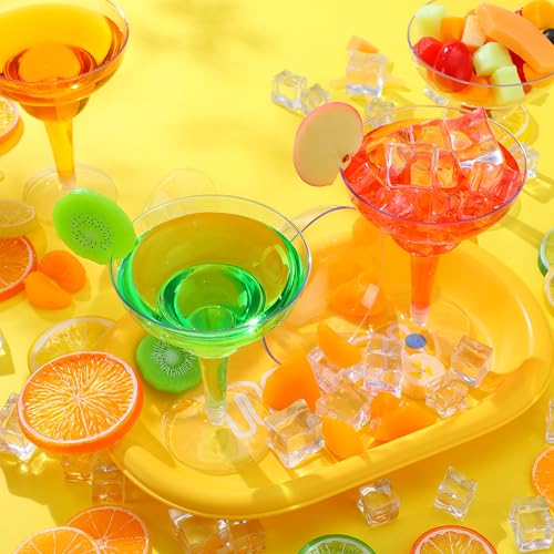 JOYIN 36 pcs Clear Plastic Martinni Glasses, 12 oz Disposable Plastic Margarita Cups, plastic champagne glass, cocktail Cup for Fiesta, Taco Night, and Mexican Themed Party Supplies - My Kitchen Products