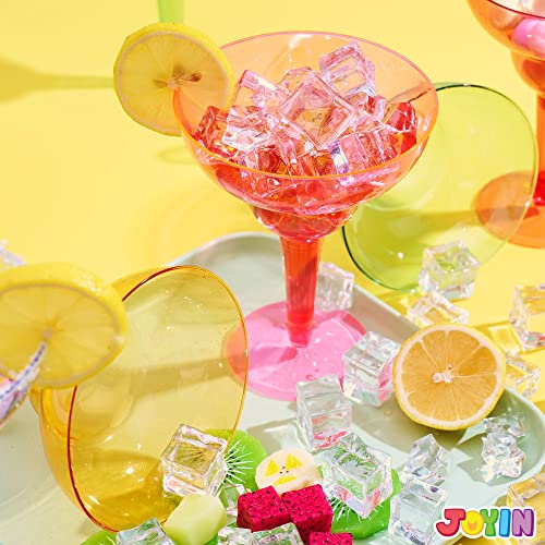JOYIN 48PCS Plastic Margarita Glasses Cups, 12 oz Neon Disposable Cocktail Cup, Drink Cups for Cinco De Mayo Fiesta Decoration, Mexican Theme Party Supplies - My Kitchen Products