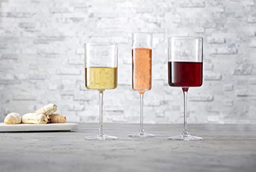 JoyJolt Champagne Flutes, Claire Collection Crystal Champagne Glasses Set of 2, 5.7 Ounce Capacity, Exquisite Craftsmanship, Ideal for Home Bar, Special Occasions – Made in Europe - My Kitchen Products