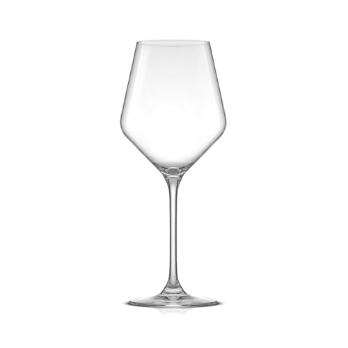 JoyJolt Layla White Wine Glasses, Set of 4 Italian Glasses, 13.5 oz Clear – Made in Europe - My Kitchen Products