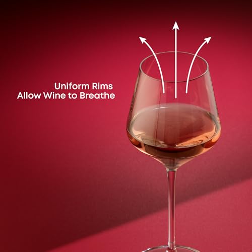 JoyJolt Layla White Wine Glasses, Set of 4 Italian Glasses, 13.5 oz Clear – Made in Europe - My Kitchen Products