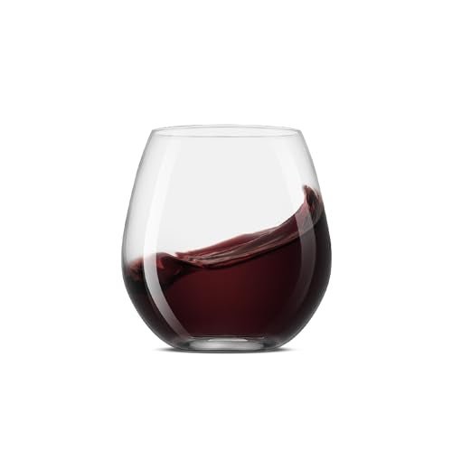 JoyJolt Spirits Stemless Wine Glasses for Red or White Wine (Set of 4)-15-Ounces - My Kitchen Products