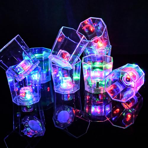 JTWKING Light Up Shot Glasses Set of 24 Party Favors Adults Shot Cups for Party LED Flash Light Up Drinking Glasses Glow in the Dark Shot Glasses for Birthday Valentine Day Weddings Festivals etc - My Kitchen Products