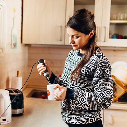 K-Brands Corded Electric Milk Frother with Plug in - Handheld Electric Whisk Stirrer Whipper - Foam Maker for Coffee, Latte, Cappuccino, Hot Chocolate – Powerful Drink Mixer - My Kitchen Products