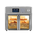 Kalorik MAXX Air Fryer Oven, 26 Quart 10-in-1 Countertop Toaster Oven & Air Fryer Combo - Fry, Bake, Roast, Rotisserie, & More, Large Glass French Doors & 9 Accessories, 1700-Watts, Stainless Steel - My Kitchen Products