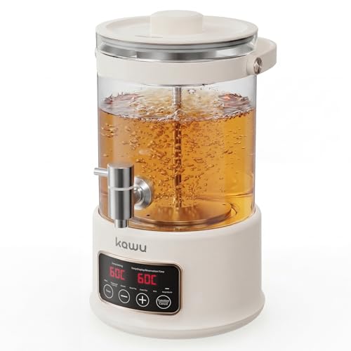 Kawu Electric Kettle, 2.5L Glass Water Boiler with Infuser, 7-in-1 Electric Water Kettle Hot Water Dispenser, Temperature Control, 800W Tea Maker Machine Water Warmer for Home Office Kitchen - My Kitchen Products