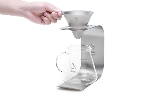 Keith Titanium Pour-Over Coffee Gear Series (Ti3612 Pour-Over Kit (Ti3661+Ti3625)) - My Kitchen Products