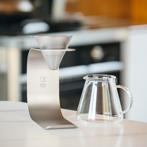 Keith Titanium Pour-Over Coffee Gear Series (Ti3612 Pour-Over Kit (Ti3661+Ti3625)) - My Kitchen Products