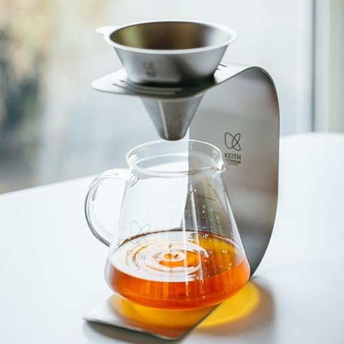 Keith Titanium Pour-Over Coffee Gear Series (Ti3612 Pour-Over Kit (Ti3661+Ti3625)) - My Kitchen Products