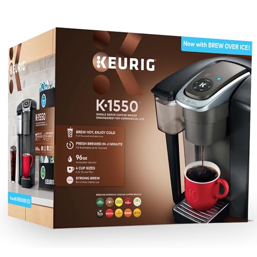 Keurig K-1550 Small Business Single Serve Coffee Maker, 96 oz Water Reservoir, Black - My Kitchen Products