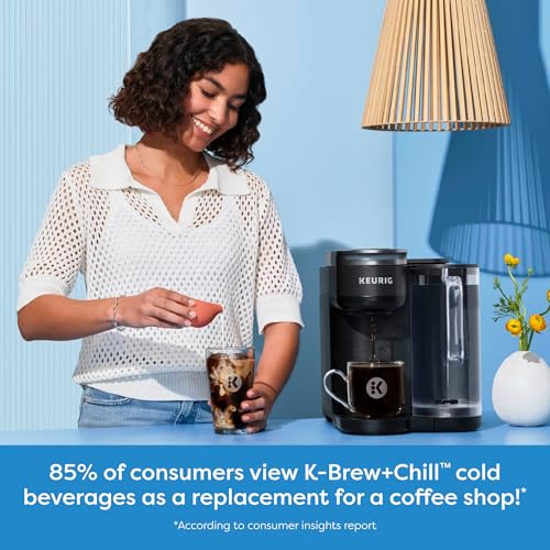 Keurig K-Brew+Chill Iced or Hot Single-Serve K-Cup Coffee Maker with MultiStream and QuickChill Technology, 70oz. Removable Reservoir - My Kitchen Products