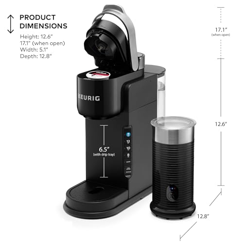 Keurig K-Café Barista Bar Single Serve Coffee Maker and Frother, with 3 Brew Sizes, Hot and Cold Coffee Capabilities, 2oz Coffee Shot Button, Black - My Kitchen Products