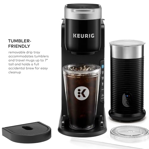Keurig K-Café Barista Bar Single Serve Coffee Maker and Frother, with 3 Brew Sizes, Hot and Cold Coffee Capabilities, 2oz Coffee Shot Button, Black - My Kitchen Products