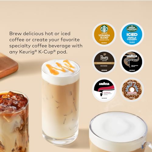 Keurig K-Café Barista Bar Single Serve Coffee Maker and Frother, with 3 Brew Sizes, Hot and Cold Coffee Capabilities, 2oz Coffee Shot Button, Black - My Kitchen Products