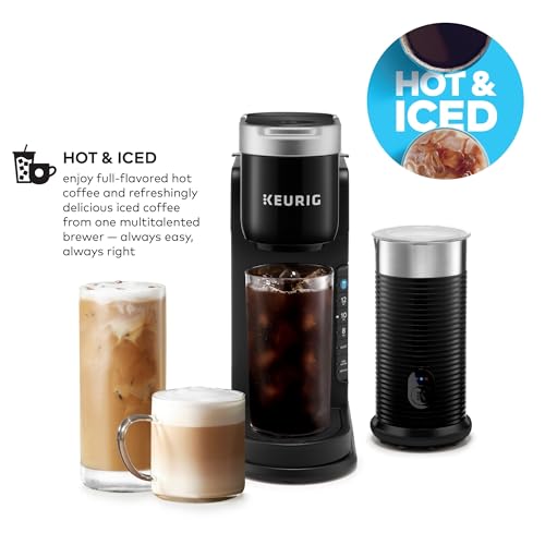 Keurig K-Café Barista Bar Single Serve Coffee Maker and Frother, with 3 Brew Sizes, Hot and Cold Coffee Capabilities, 2oz Coffee Shot Button, Black - My Kitchen Products