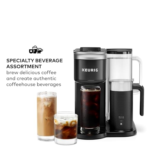 Keurig K-Café SMART Single Serve Coffee Maker with WiFi Compatibility, Latte and Cappuccino Machine with Built-In Frother, 6 Brew Sizes, Black - My Kitchen Products