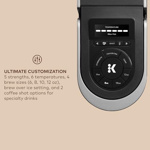 Keurig K-Café SMART Single Serve Coffee Maker with WiFi Compatibility, Latte and Cappuccino Machine with Built-In Frother, 6 Brew Sizes, Black - My Kitchen Products