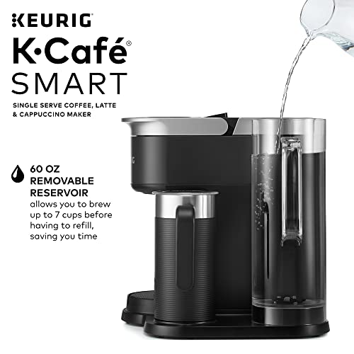 Keurig K-Café SMART Single Serve Coffee Maker with WiFi Compatibility, Latte and Cappuccino Machine with Built-In Frother, 6 Brew Sizes, Black - My Kitchen Products
