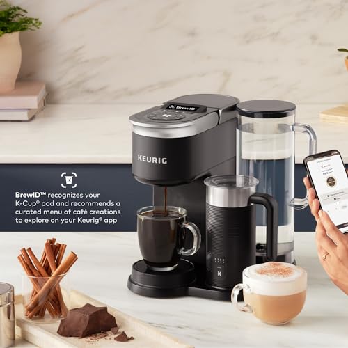 Keurig K-Café SMART Single Serve Coffee Maker with WiFi Compatibility, Latte and Cappuccino Machine with Built-In Frother, 6 Brew Sizes, Black - My Kitchen Products