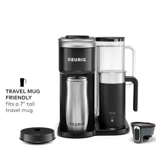 Keurig K-Café SMART Single Serve Coffee Maker with WiFi Compatibility, Latte and Cappuccino Machine with Built-In Frother, 6 Brew Sizes, Black - My Kitchen Products