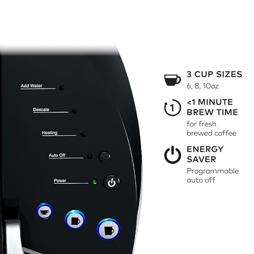 Keurig K-Classic Single Serve K-Cup Pod Coffee Maker, with 3 Brew Sizes, 48oz Removable Reservoir, Black - My Kitchen Products