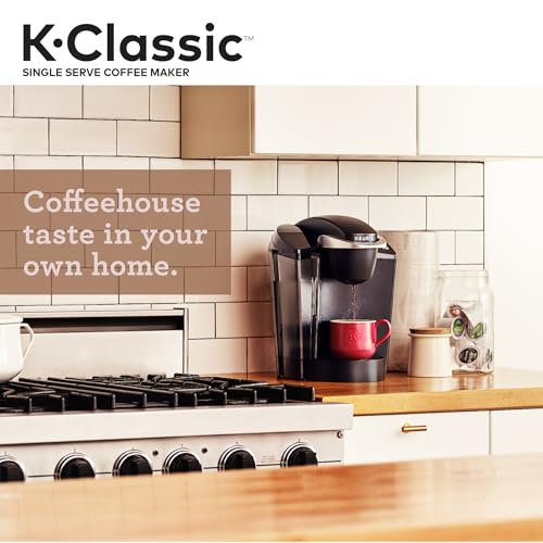 Keurig K-Classic Single Serve K-Cup Pod Coffee Maker, with 3 Brew Sizes, 48oz Removable Reservoir, Black - My Kitchen Products