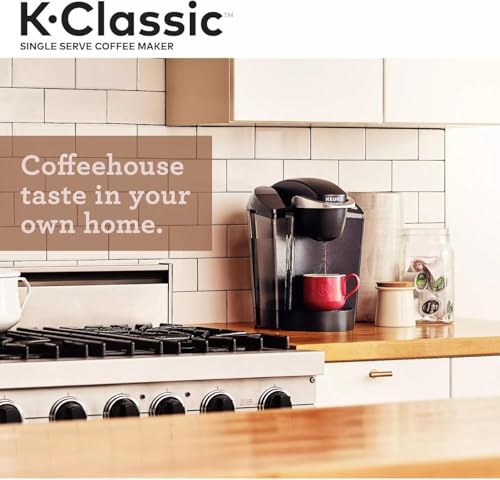 Keurig K-Classic Single Serve K-Cup Pod Coffee Maker, with 3 Brew Sizes, 48oz Removable Reservoir, Black (Renewed) - My Kitchen Products