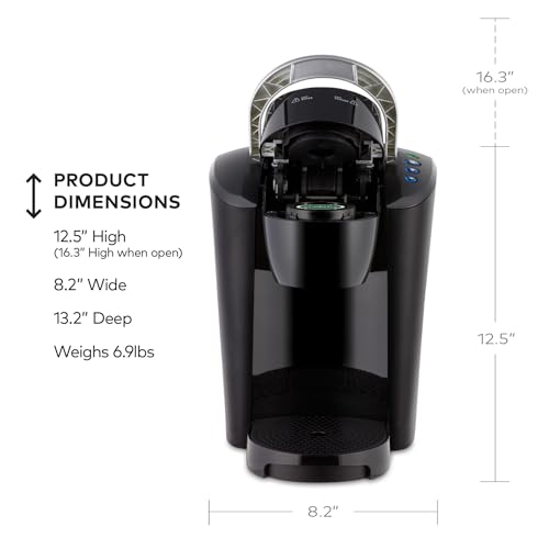 Keurig K-Compact Single-Serve K-Cup Pod Coffee Maker, with 3 Brew Sizes, Smart Start Feature, 36oz Removable Reservoir, Black - My Kitchen Products