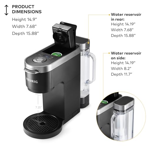 Keurig K-Duo Plus Single Serve & Carafe Coffee Maker, Multi-Position 60oz Removable Reservoir, Programmable Auto Brew Carafe, Black - My Kitchen Products