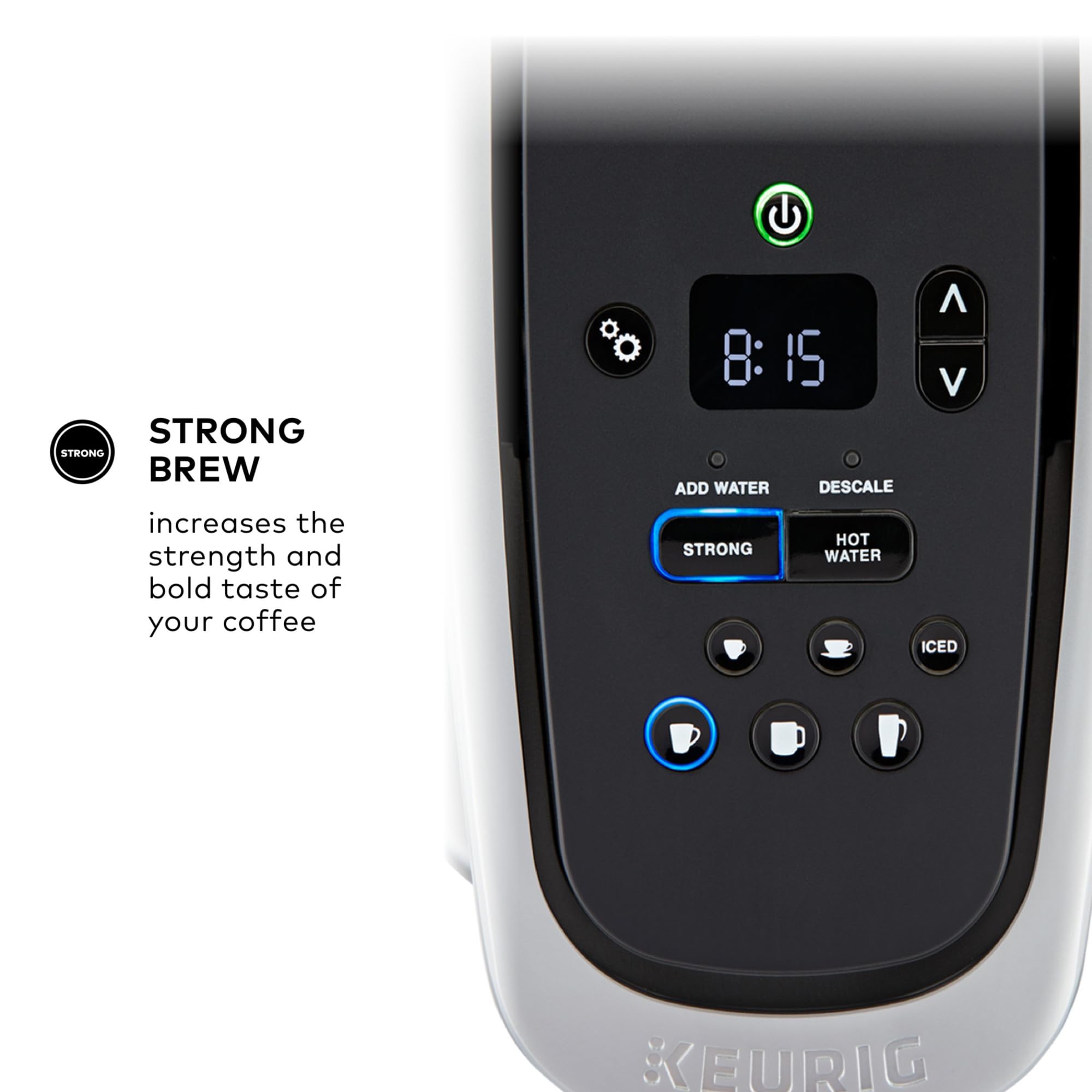 Keurig K-Elite Single Serve K-Cup Pod Coffee Maker, with Strength and Temperature Control, Iced Coffee Capability, 8 to 12oz Brew Size, Programmable, Brushed Gold - My Kitchen Products