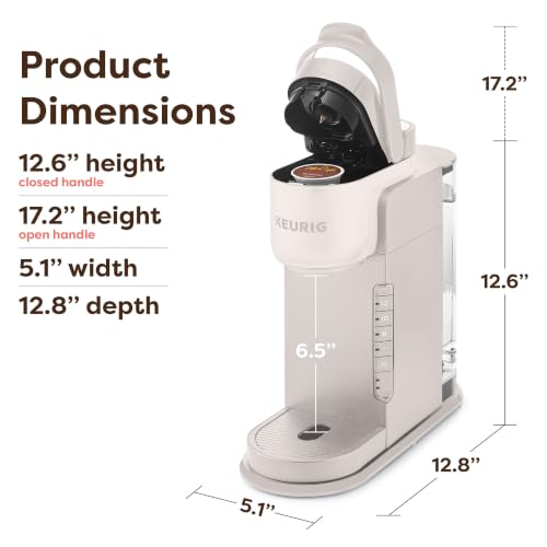 Keurig K-Express Single Serve K-Cup Pod Coffee Maker, 3 Brew Sizes, Strong Button Feature, 42oz Removable Reservoir, Warm Stone - My Kitchen Products