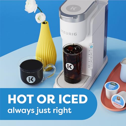 Keurig K-Iced Coffee Maker, Single Serve K-Cup Pod Iced Coffee Maker, With Hot and Cold Coffee Capabilities, Brews Any K-Cup Pod, White - My Kitchen Products