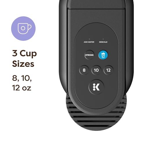 Keurig K-Mini Mate Plus Single-Serve K-Cup Pod Coffee Maker, Compact, 3 Cup Sizes, Brew Over Ice and Strong Button Features, 50 oz Removable Reservoir, Matte Black - My Kitchen Products