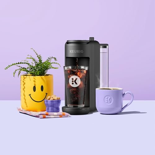 Keurig K-Mini Mate Plus Single-Serve K-Cup Pod Coffee Maker, Compact, 3 Cup Sizes, Brew Over Ice and Strong Button Features, 50 oz Removable Reservoir, Matte Black - My Kitchen Products