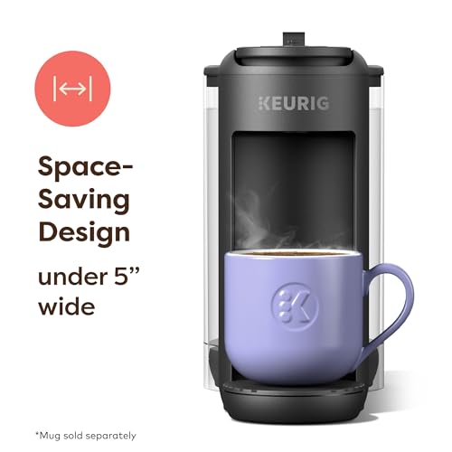 Keurig K-Mini Mate Plus Single-Serve K-Cup Pod Coffee Maker, Compact, 3 Cup Sizes, Brew Over Ice and Strong Button Features, 50 oz Removable Reservoir, Matte Black - My Kitchen Products