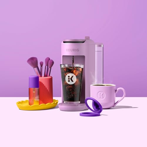 Keurig K-Mini Mate Plus Single-Serve K-Cup Pod Coffee Maker, Compact, 3 Cup Sizes, Brew Over Ice and Strong Button Features, 50 oz Removable Reservoir, Wild Orchid - My Kitchen Products