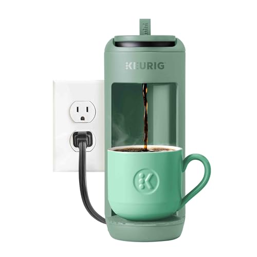 Keurig K-Mini Mate Single Serve K-Cup Pod Coffee Maker, Brews Up to 12 oz Cup, Compact Portable Coffee Machine for Small Spaces, Great for Dorms & Offices, Glamping Green - My Kitchen Products