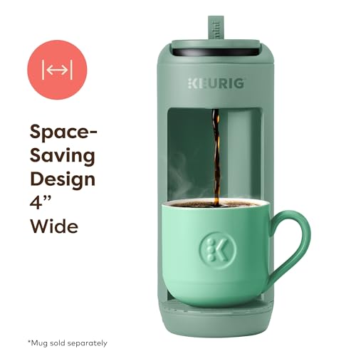 Keurig K-Mini Mate Single Serve K-Cup Pod Coffee Maker, Brews Up to 12 oz Cup, Compact Portable Coffee Machine for Small Spaces, Great for Dorms & Offices, Glamping Green - My Kitchen Products