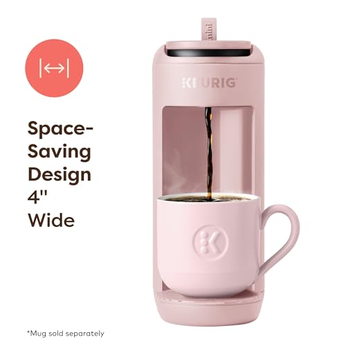 Keurig K-Mini Mate Single Serve K-Cup Pod Coffee Maker, Brews Up to 12 oz Cup, Compact Portable Coffee Machine for Small Spaces, Great for Dorms & Offices, Pink Sands - My Kitchen Products