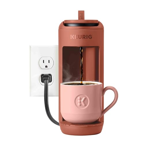 Keurig K-Mini Mate Single Serve K-Cup Pod Coffee Maker, Brews Up to 12 oz Cup, Compact Portable Coffee Machine for Small Spaces, Great for Dorms & Offices, Red Rocks - My Kitchen Products