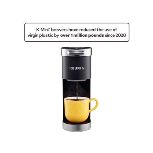 Keurig K-Mini Plus Single Serve Coffee Maker, with 5-inch Brewer, 6 to 12 Pounds Brew Size, K-Cup Pod and Cord Storage (Black) - My Kitchen Products